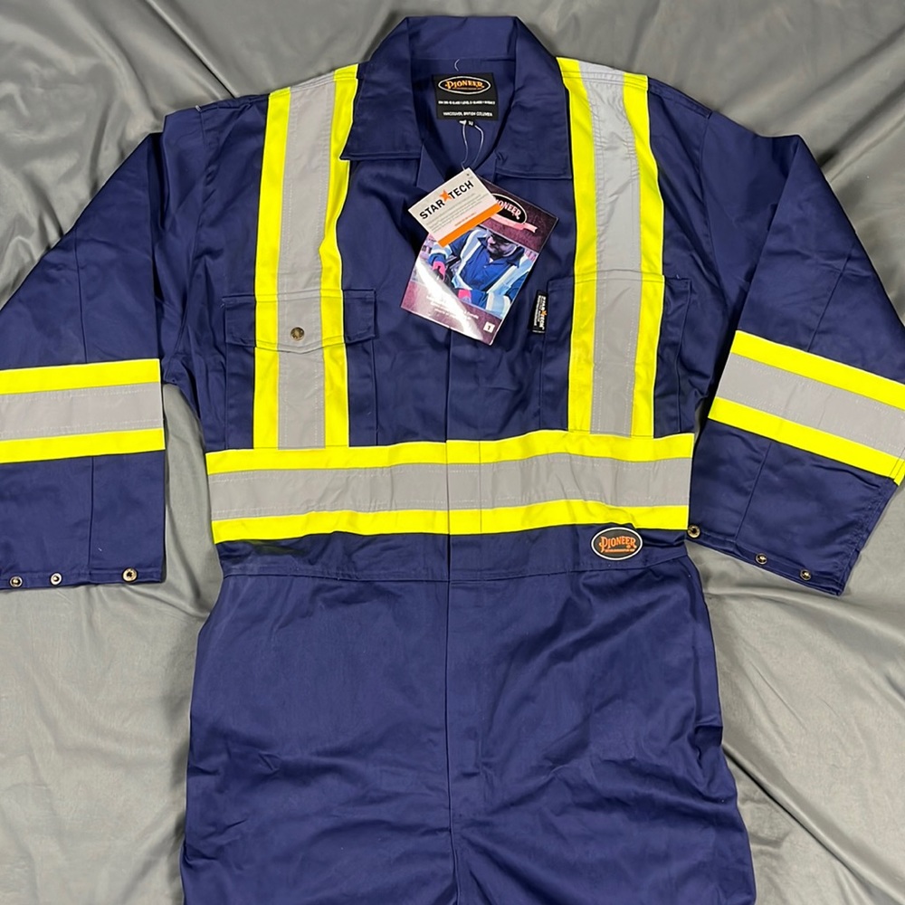 Brand New Pioneer | Men's Class 1 Level 2 Reflective Striped Coveralls | Size 52